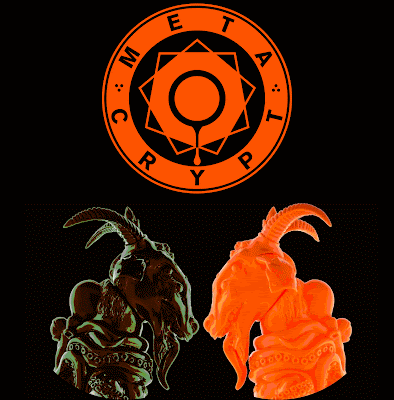 All Hallows Black or Orange Unpainted Shub Zeroth Vinyl Figures by METACRYPT (Brian Ewing x Hateball)