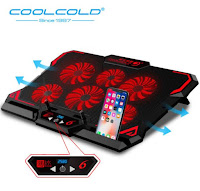 Powerful Adjustable Laptop Cooling Pad