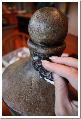 Add black glaze to grooves