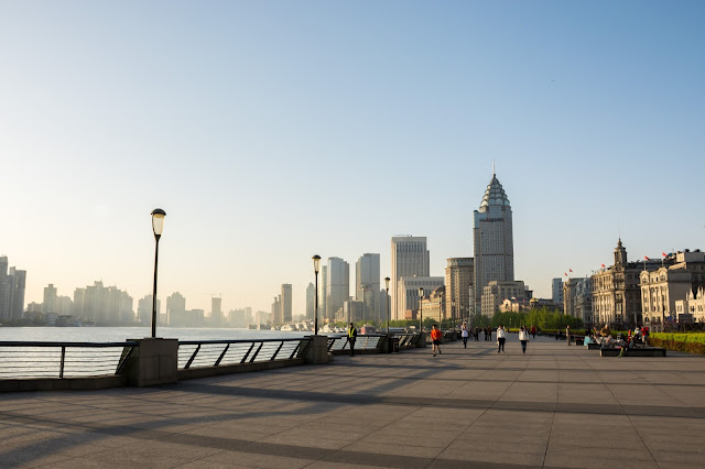 čína, china, šanghaj, shanghai, Bund, waitan, promenade