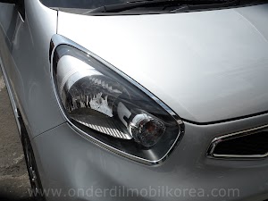 CHROME HEAD LAMP COVER ALL NEW KIA PICANTO