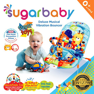 Sugar Baby Deluxe Musical Vibration Bouncer Sugar Toys