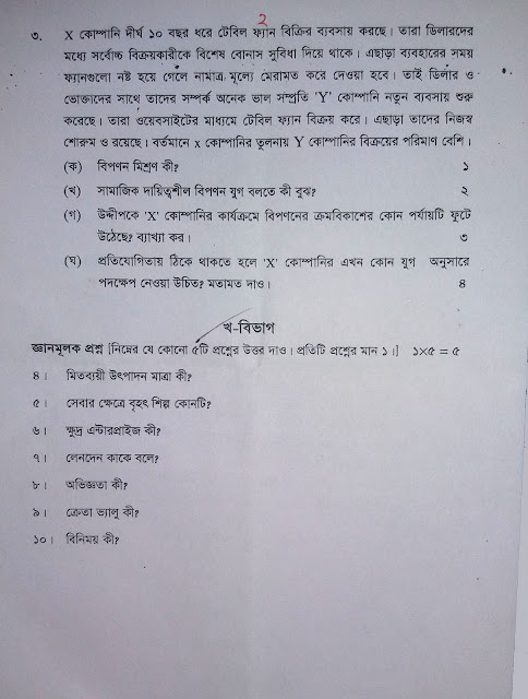 HSC Production Management and Marketing 1st Paper Syllabus