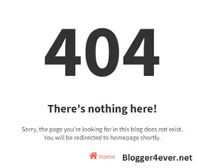 how to fix 404 error not found in blogger, fix 404 error page not found