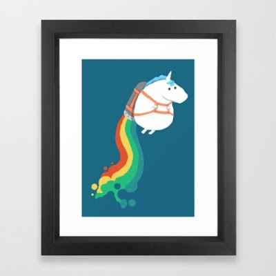 Unicorn-Art-Print - always caturday