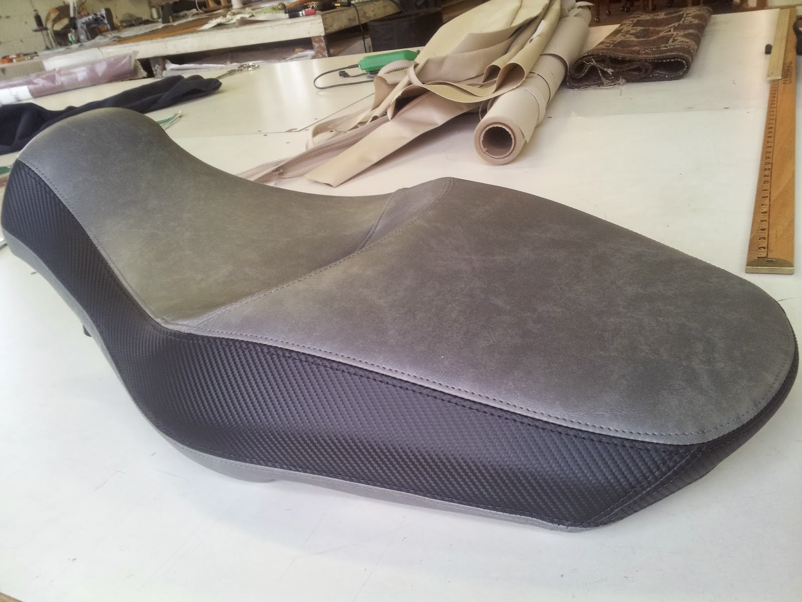 Homestyle Custom Upholstery and Awning: Two Custom Motorcycle Seats