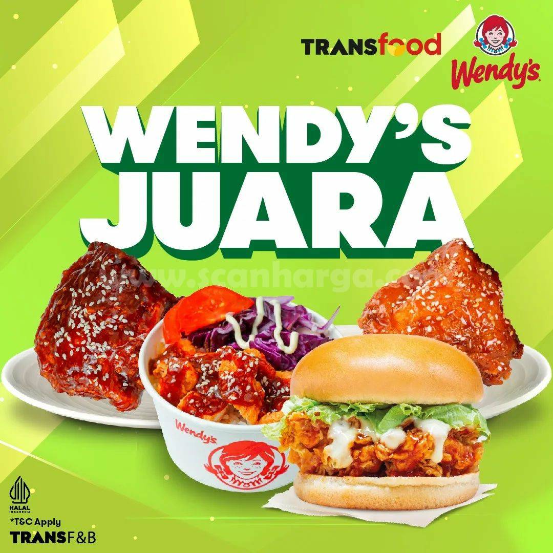 Promo WENDYS JUARA – Harga Paket Cuma Rp. 63.636*