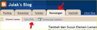 cara mengganti atau merubah ubah tampilan template blog