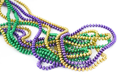 Beautiful Colorful Mardi Gras Beads