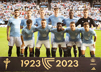 REAL CLUB CELTA DE VIGO. Temporada 2023-24. Unai Núñez, Óscar Mingueza, Carl Starfelt, Jørgen Strand Larsen, Joseph Aidoo, Iván Villar. Luca De la Torre, Iago Aspas, Jonathan Bamba, Mihailo Ristić, Fran Beltrán. REAL CLUB CELTA DE VIGO 1 🆚 DEPORTIVO ALAVÉS 1 Jueves 28/09/2023, 19:00 horas. Campeonato de Liga de 1ª División, jornada 7. Vigo, Pontevedra, estadio ABANCA Balaídos: 16,852 espectadores. GOLES: ⚽0-1: 35’, Rafa Marín, en propia puerta. ⚽1-1: 73’, Samu Omorodion.