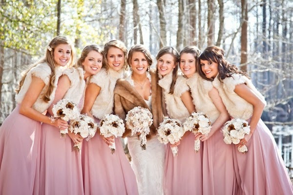 bridesmaid dresses for winter wedding