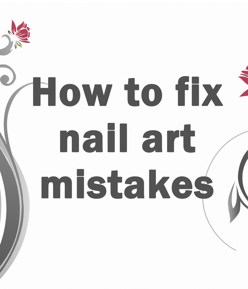 Fixing nail art mistakes