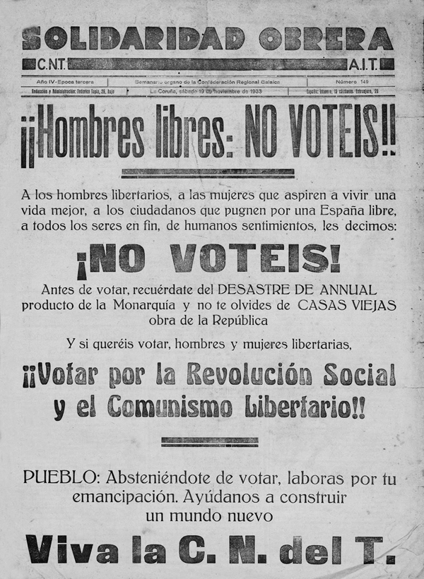 Resultado de imagen de comparación elecciones de noviembre de 1933 con 1931