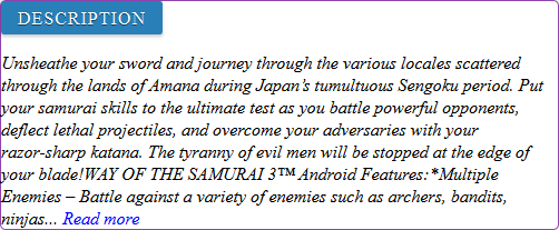 WAY OF THE SAMURAI 3 game review