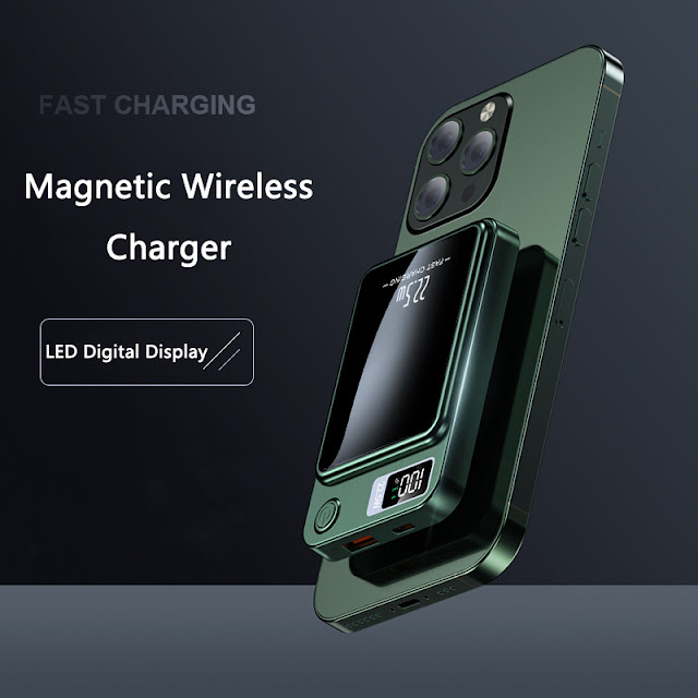 Magnetic Fast Charging External Battery Charger For All Phones