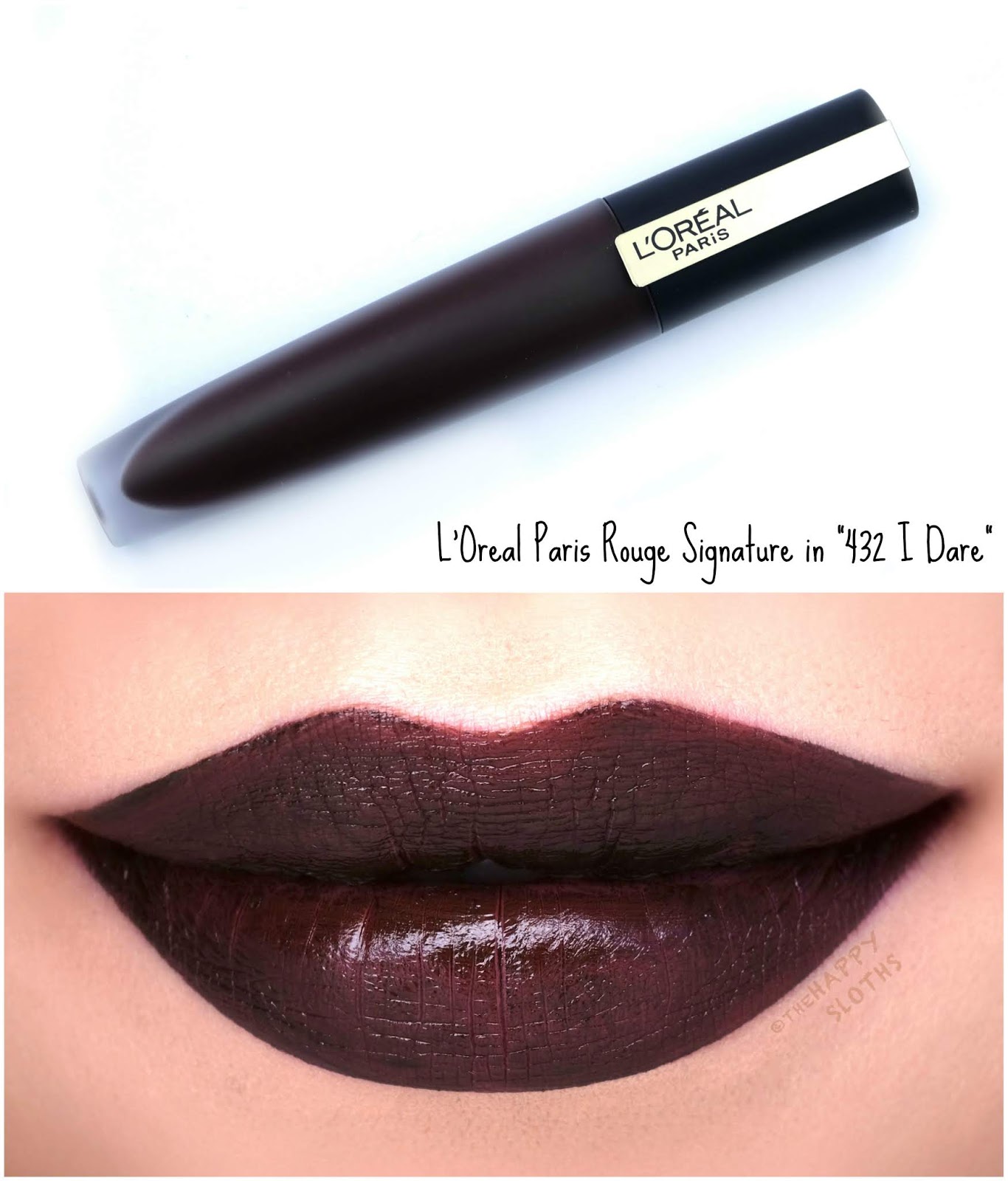 L'Oreal | Rouge Signature Matte Liquid Lipstick in "432 I Dare": Review and Swatches