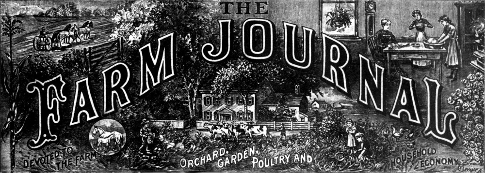 The Farm Journal masthead, November 1906