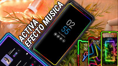 Personaliza la pantalla de tu móvil con mejor efecto música.