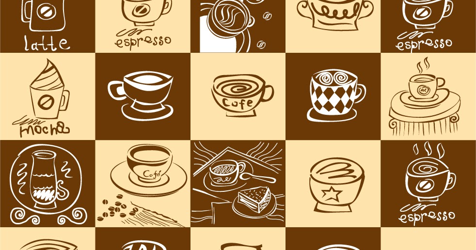 Free Vector がらくた素材庫 手書きの珈琲カップの背景 Lovely Coffee Theme Vector イラスト素材 Free Vector がらくた素材庫 手書きの珈琲カップの背景 Lovely Coffee Theme Vector イラスト素材