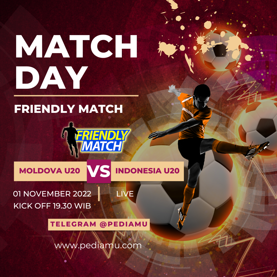 Link Streaming Indonesia U20 vs Moldova U20,  Selasa 1 November 2022