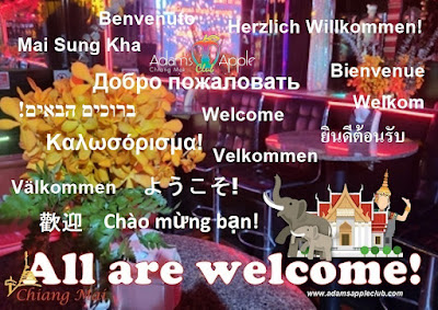All are welcome at Adams Apple Club Chiang Mai