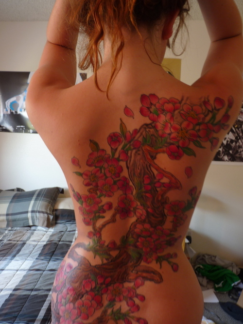 blossom tattoos. cherry lossom tattoos.