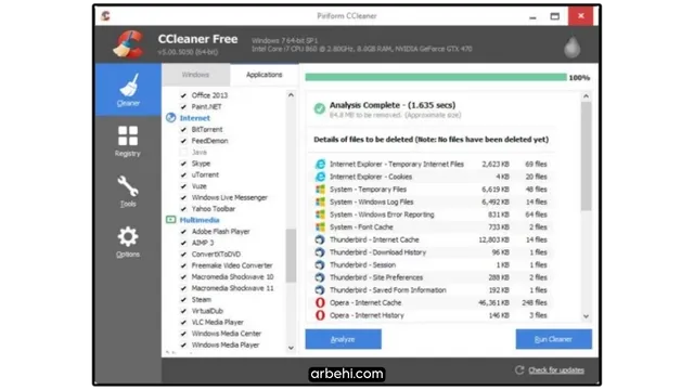 شرح إستخدام برنامج سي كلينر CCleaner لتنظيف الحاسوب