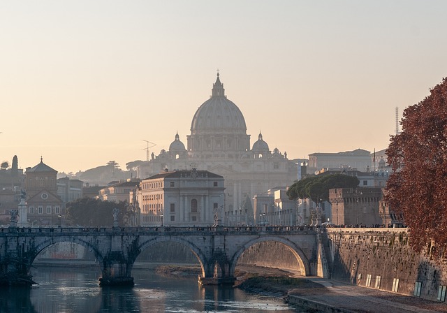 The image also shows lively sunset, making Rome a destination that won't disappoint.