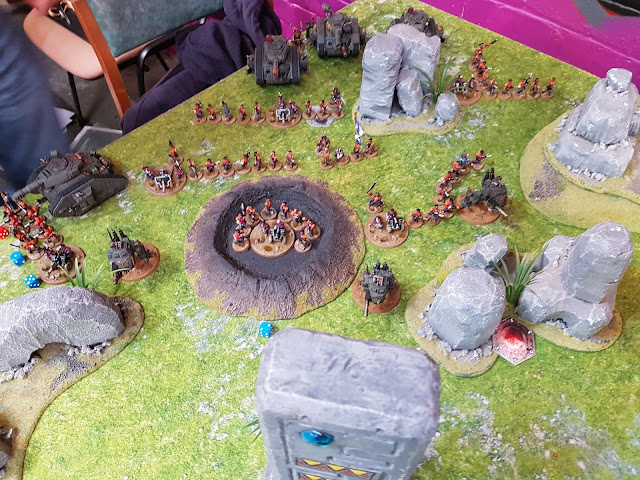 Thousand Sons vs Mordian Iron Guard - 1500pts - Visions of Victory - a tournament report from Weekend at Burnie's - an invitational event for Moarhammer patrons.