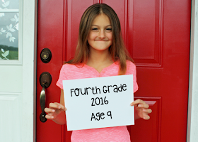 Tessa's first day of fourth grade!