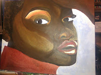 Painting of Africa girl