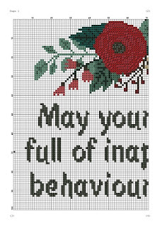 May your days Birthday cross stitch pattern - Tango Stitch