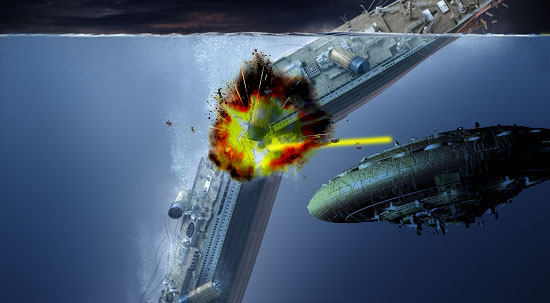 Ataque de extraterrestres no Titanic
