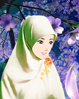 Gambar wanita muslimah cantik berhijab sedih gratis