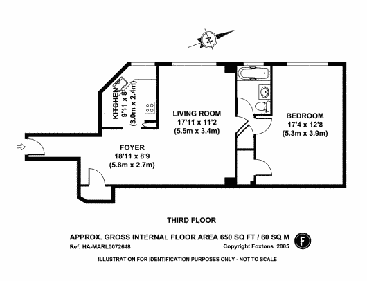 Bedroom Apartment Floor Plan for Rent at Willow Pond Apartments
