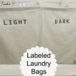 How to Make Labeled Laundry Bags