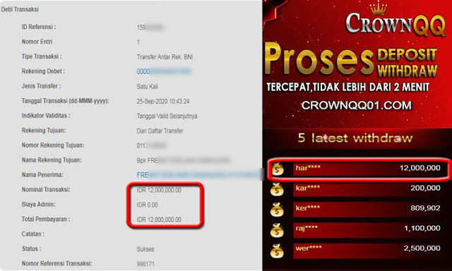 CrownQQ Agen DominoQQ BandarQ dan Domino99 Online Terbesar