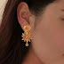 Designer floral earrings