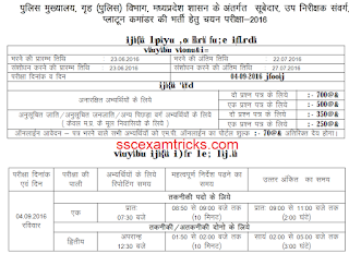 mp police asi exam date