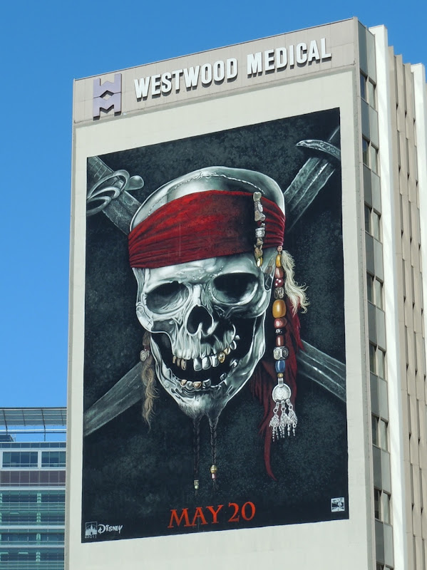 Pirates of the Caribbean 4 Skull billboard