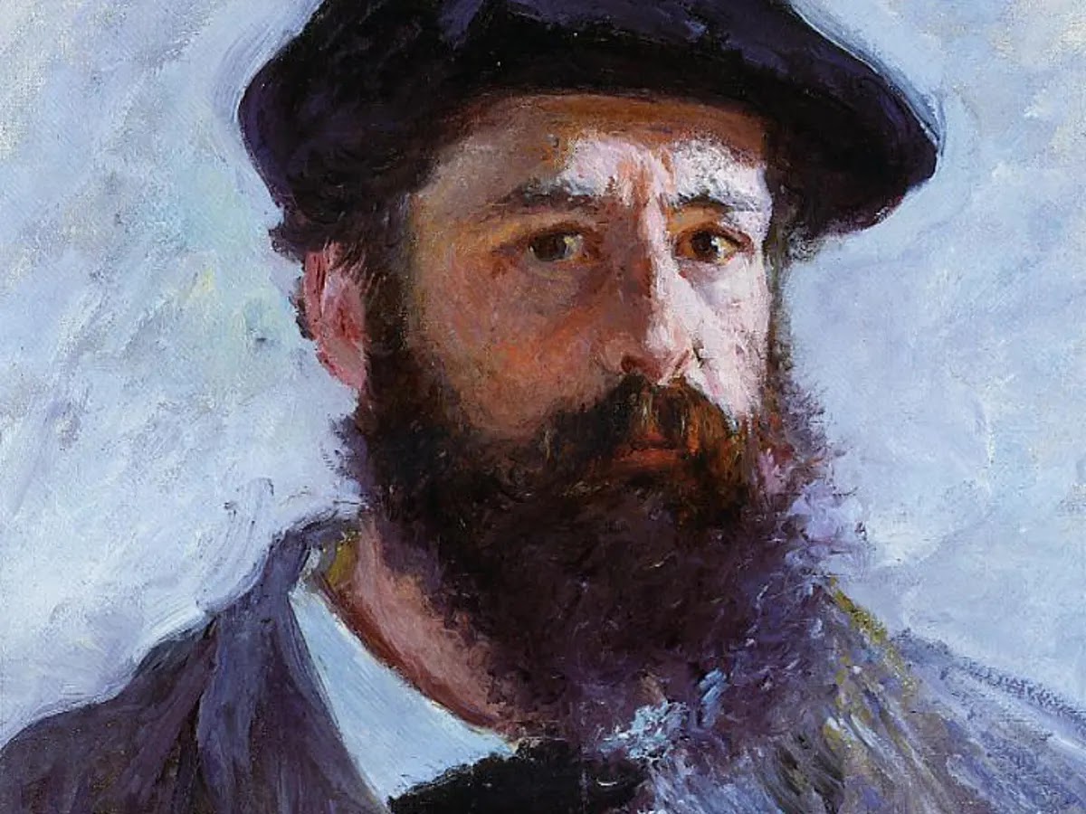 Lukisan potrait Claude Monet