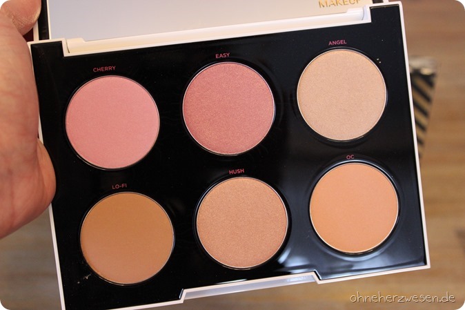urban decay gwen stefani blush palette cherry angel easy hush oc lo-fi rouge limited edition le limitiert afterglow blush shopping haul review swatch swatches test bericht einkauf 1