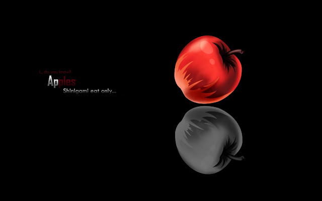   Death Note Apple anime hd wallpaper desktop pc background 0004.