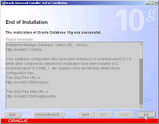 Cara Install Oracle 10g