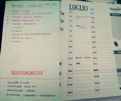 planner mensile bullet journal