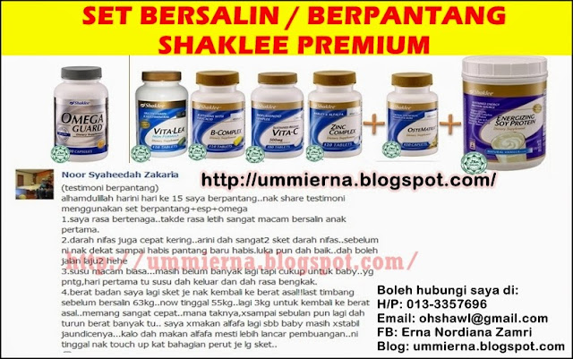 SET BERPANTANG SHAKLEE BANYAKKAN SUSU IBU