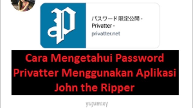 Cara Mengetahui Password Privatter
