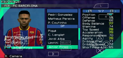 New Update PES 21 PPSSPP V7 English Version