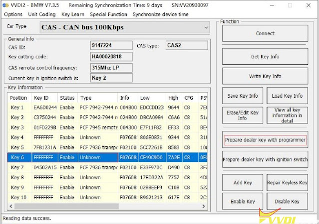 Use Godiag CAS2 CAS3 Test Platform with VVDI2 5