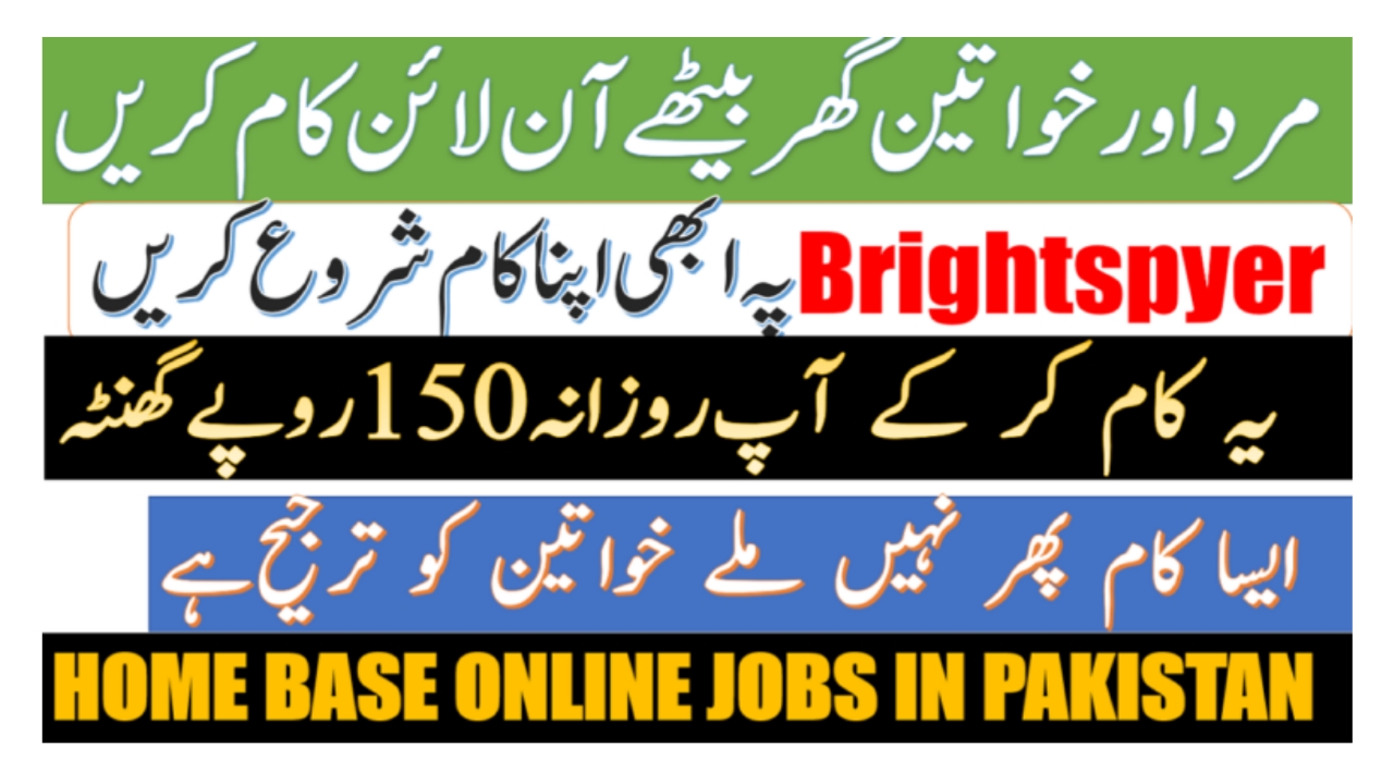 Work From Home Job Opportunities, Pakistan Online Work New Jobs
